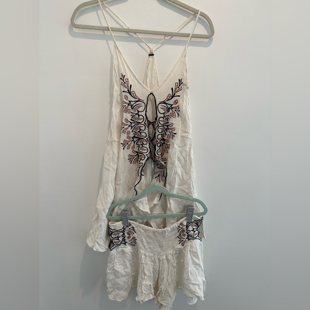 Free people 2 piece top and shorts